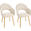 esszimmerstuehle 2er set holzbeine mit armlehne polsterstuhl armlehnenstuhl kuechenstuehle stuehle esszimmer wohnzimmerstuhl fuer esszimmer kuechebeige