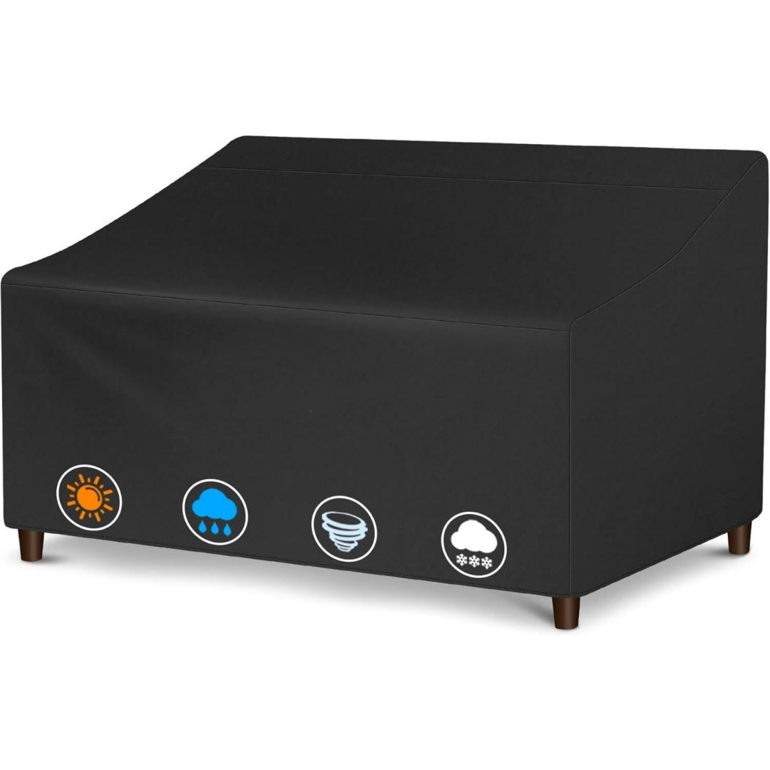 zettum gartenbank abdeckung 152 x 86 x 84 cm gartenmoebel abdeckung 600d oxford pu abdeckhauben fuer sofas wasserdichtes heavy duty schutzhuelle fuer gartensofa loungemoebel terrassenmbbel