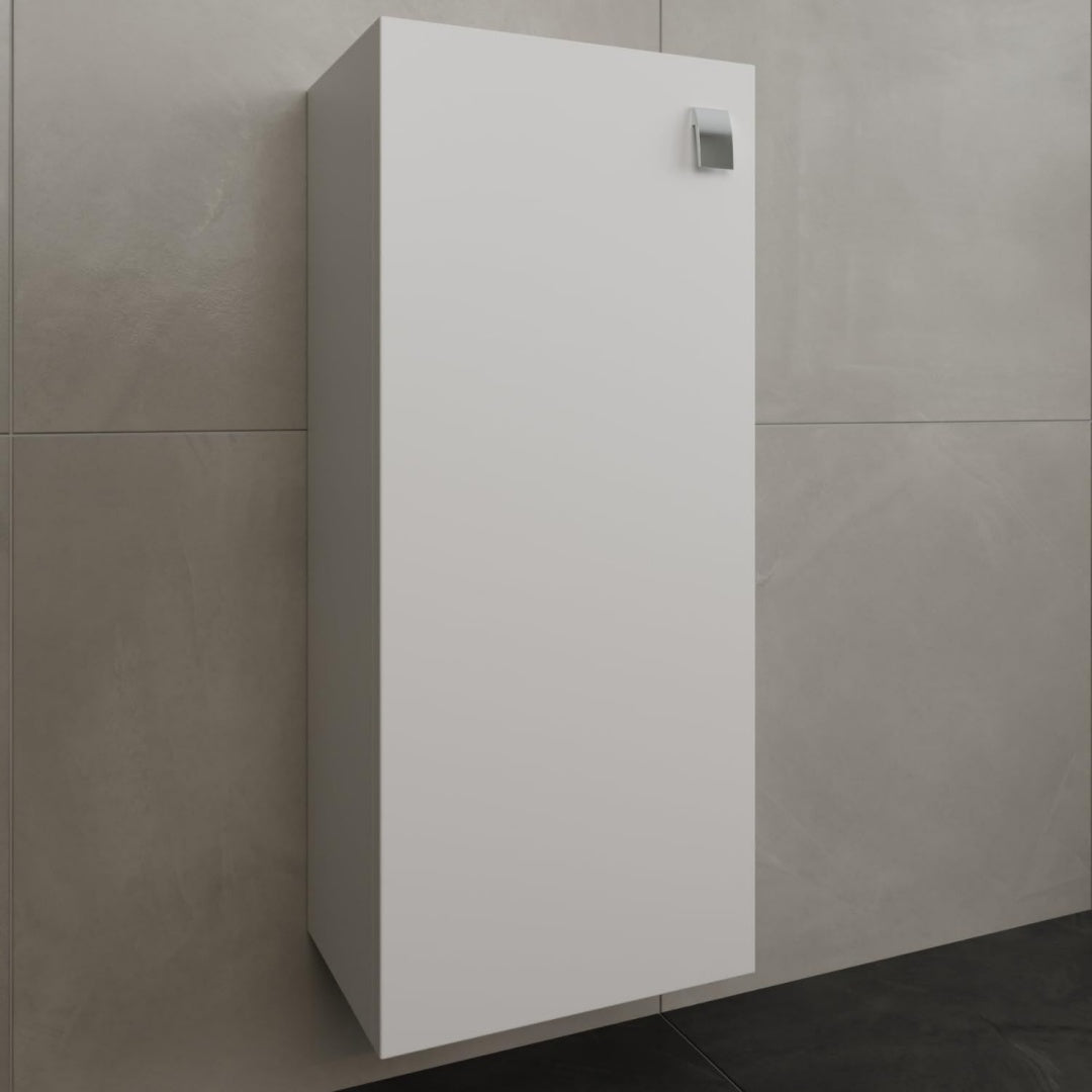 planetmoebel bad midischrank in weiss 32cm haengeschrank fuer badezimmer kleiner badschrank fuer extra stauraum mit 3 faechern